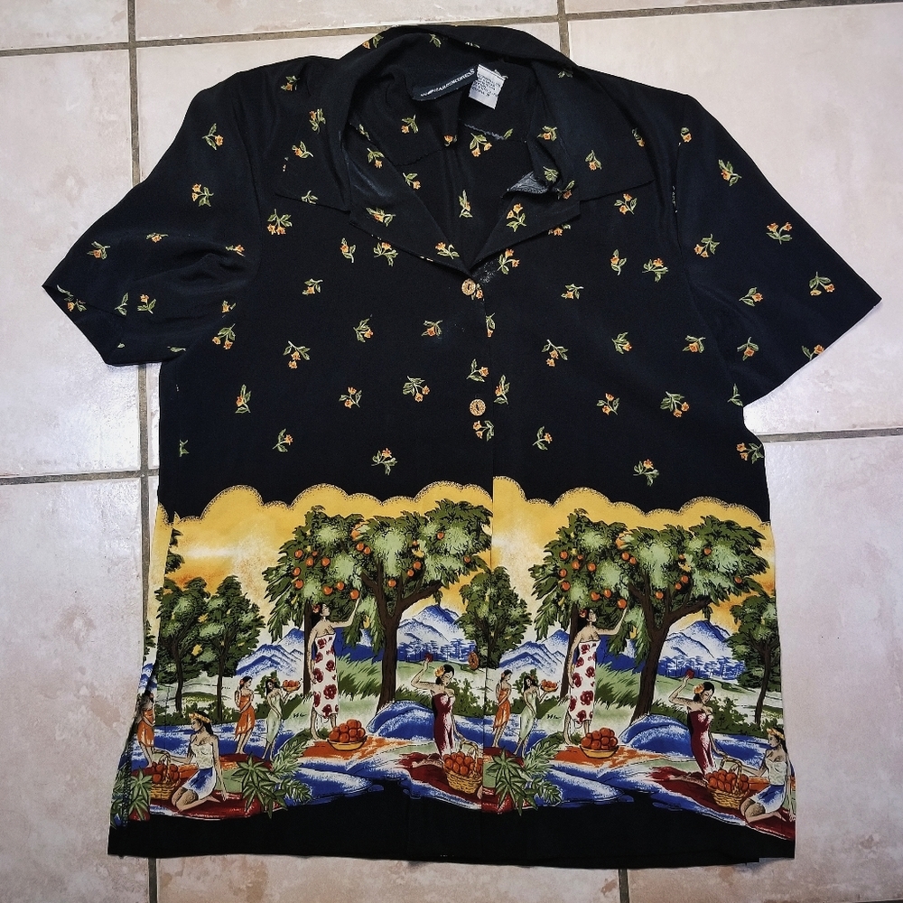 Artistic Drawing Sag Harbor Button Up 14